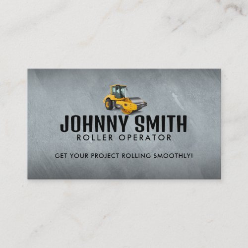 Roller Operator Business Cards