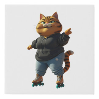 Roller Queen Faux Canvas Print