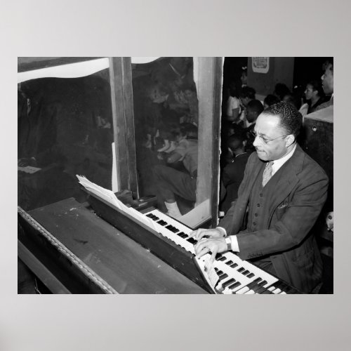 Roller Rink Organist 1940s Poster