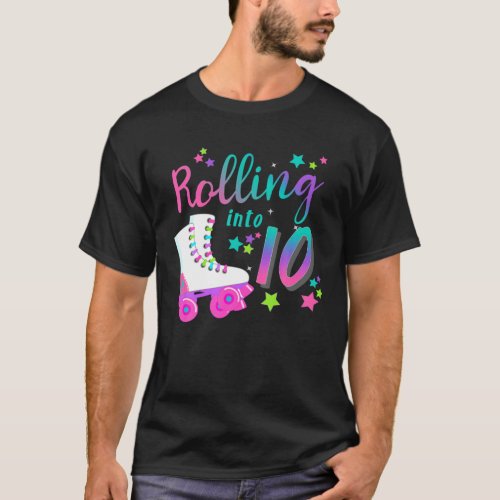 Roller Skate Birthday 5Th 80S Outfit Decades Part T_Shirt