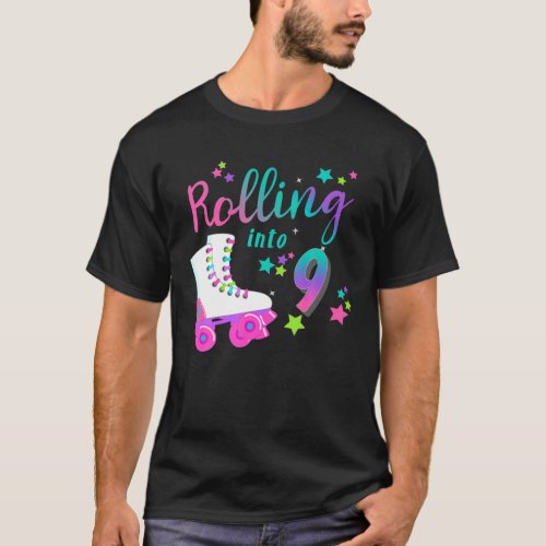 Roller Skate Birthday 5Th 80S Outfit Decades Part T_Shirt