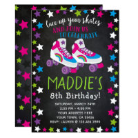 Roller Skate Birthday Invitation