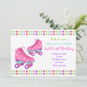 Roller Skate Birthday Party Invitations (Standing Front)