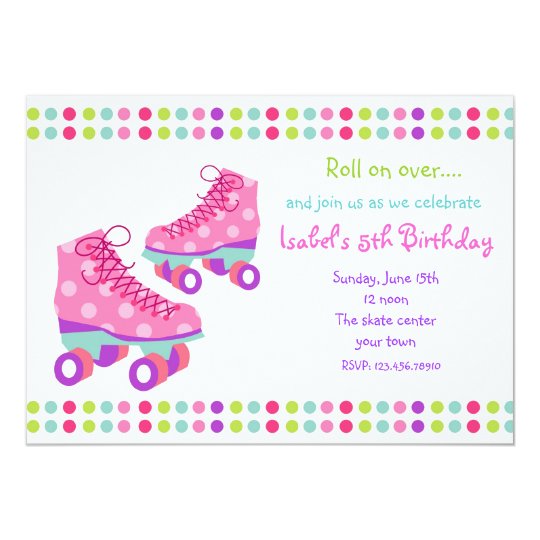 Roller Skate Birthday Party Invitations | Zazzle.com