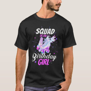 Roller Skate Birthday Squad Funny Roller Skating P T-Shirt
