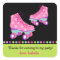 Roller Skate Birthday Thank you Favor Stickers