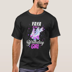 Roller Skate Birthday Yaya Funny Roller T-Shirt