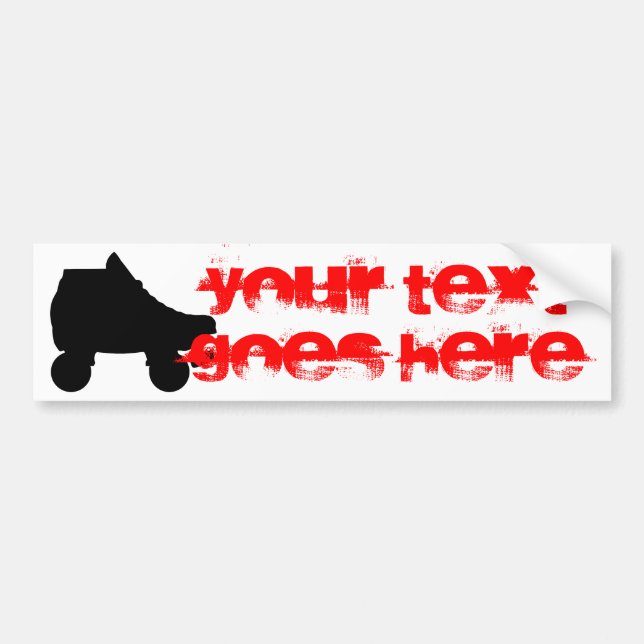 roller skate bumper sticker (Front)
