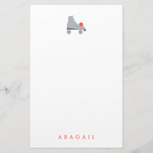Roller Skate - Coral Stationery