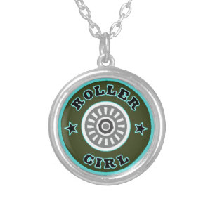 Roller Skate Girl Necklace
