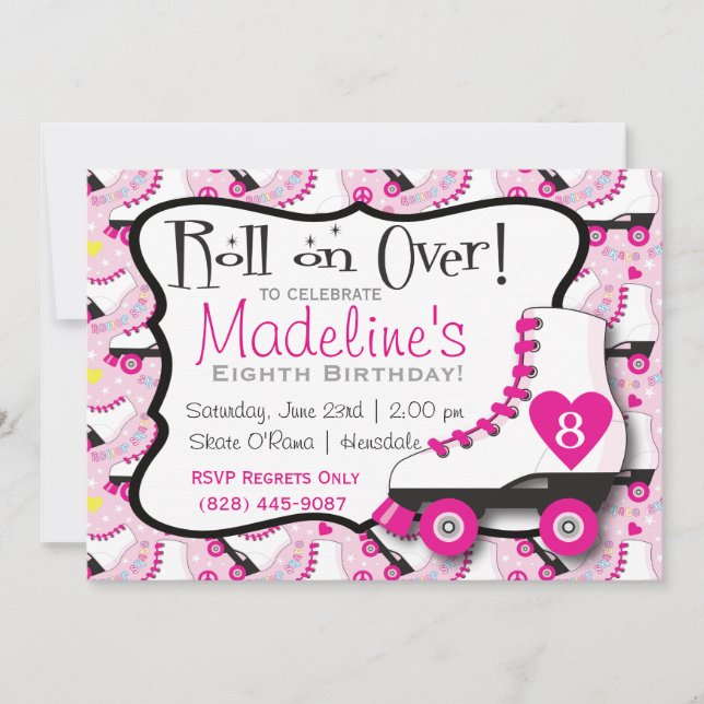 Roller Skate Invitation#2 Invitation (Front)