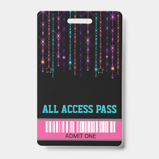 Roller SKate party, VIP Pass ,Invitation, Glitter Badge