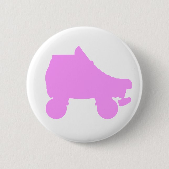 roller skate pinback button (Front)