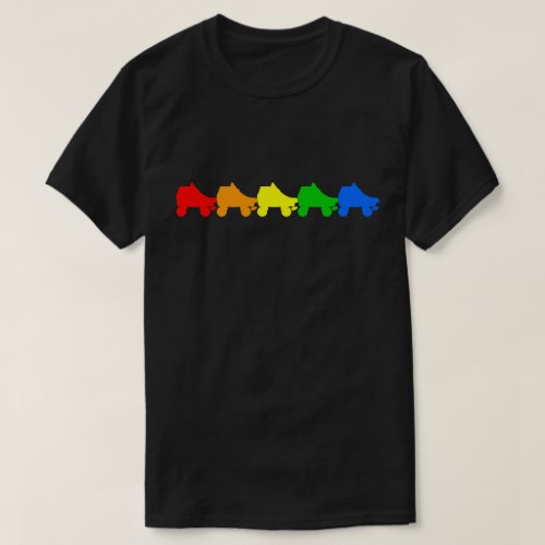 roller skate rainbow T_Shirt