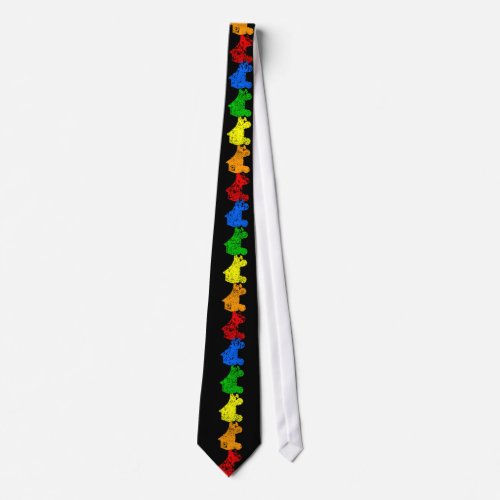 roller skate rainbow tie