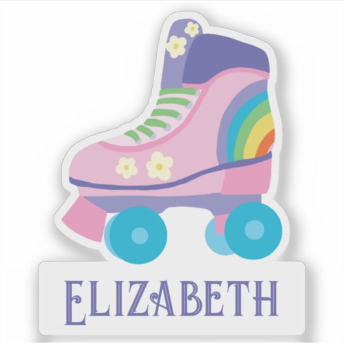 Roller Skate Retro Cute Custom Sticker