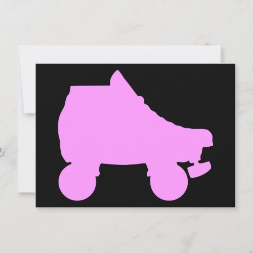 roller skate sillouette invitation