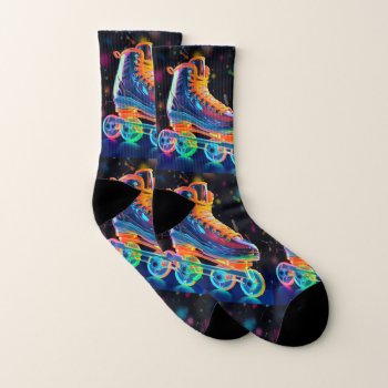 Roller Skate Socks by GlitterInvitations at Zazzle