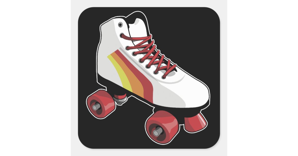 Roller skate sticker Zazzle