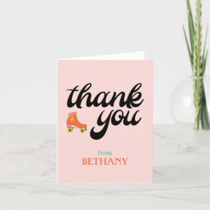 Roller Skate Thank You Card
