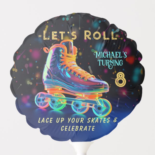 Roller Skate, Turning 8 Balloon (Front)