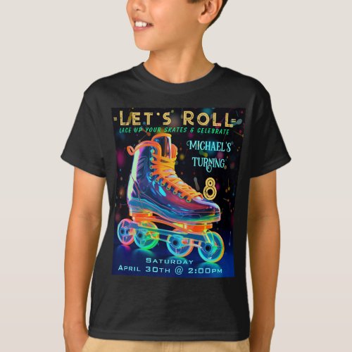 Roller Skate Turning 8 T_Shirt