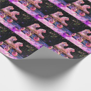 Roller Skate Wrapping Paper by GlitterInvitations at Zazzle