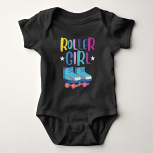 Roller Skater Granddaughter Skating Rollerblading Baby Bodysuit