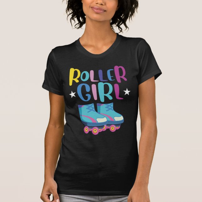 Roller Skater Granddaughter Skating Rollerblading T-Shirt (Front)