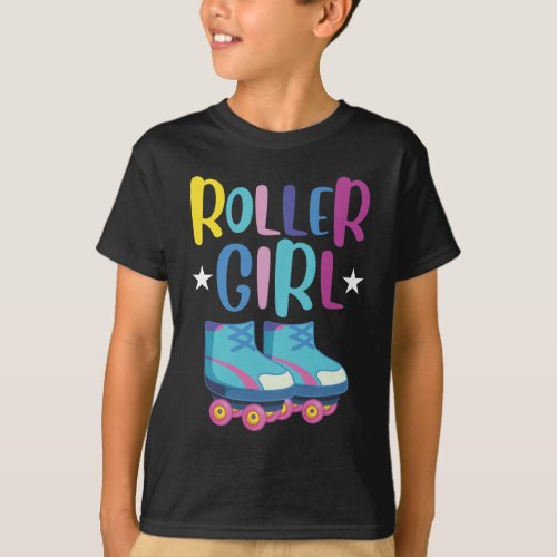 Roller Skater Granddaughter Skating Rollerblading T_Shirt