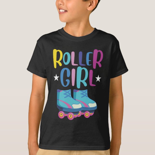 Roller Skater Granddaughter Skating Rollerblading T-Shirt (Front)
