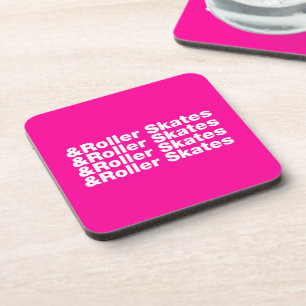 & Roller Skates Beverage Coaster