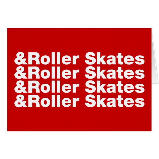 & Roller Skates Cards (Front Horizontal)