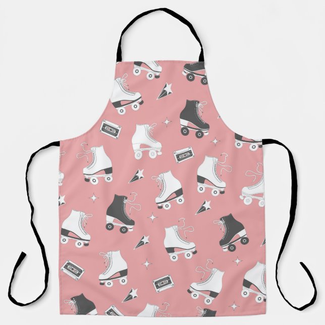 Roller skates cassette pattern. apron (Front)