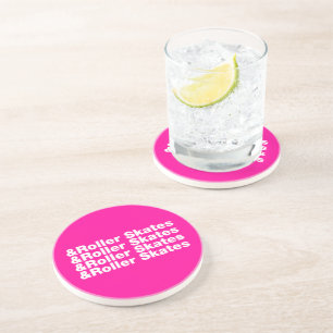& Roller Skates Drink Coaster