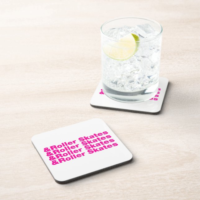 & Roller Skates Drink Coaster (Right Side)