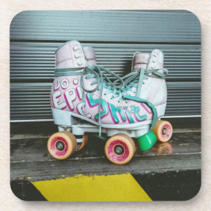 Roller Skates Epic Beverage Coaster