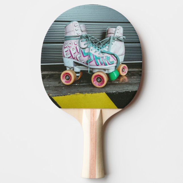 Roller Skates Epic Ping Pong Paddle (Front)