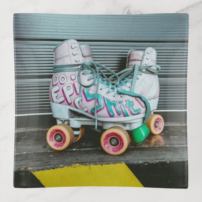 Roller Skates Epic Trinket Tray (Front)