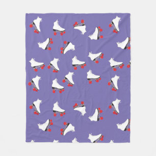 Roller skates fleece blanket