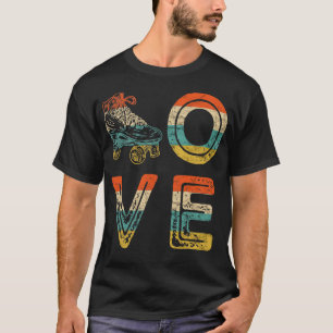 Roller Skates Love Roller Skating 70s 80s Roller S T-Shirt
