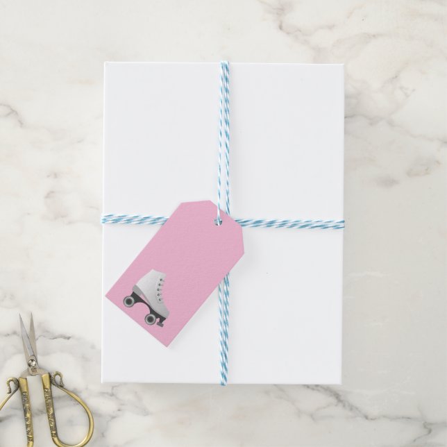 Roller Skates Skating Design Gift Tags (With Twine)
