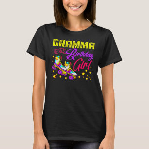 Roller Skates Skating Gramma Of The Birthday Girl  T-Shirt