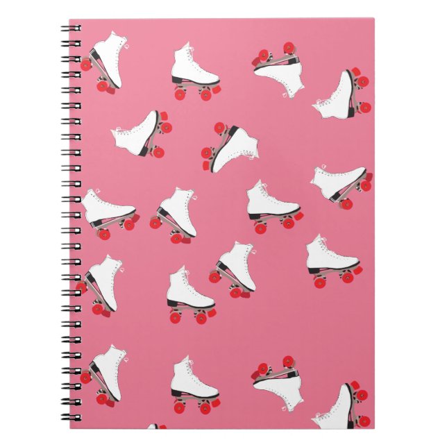 Roller Skates Spiral  Notebook (Front)
