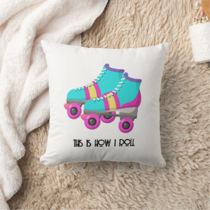 Roller Skates Throw Pillow