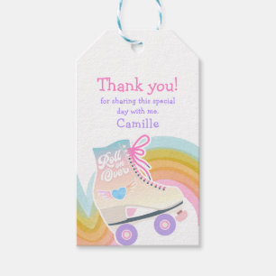 Roller Skating Birthday Favor Gift Tags