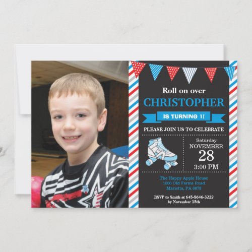 Roller Skating Birthday Invitation Birthday Party