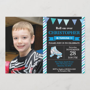 Roller Skating Birthday Invitation Birthday Party