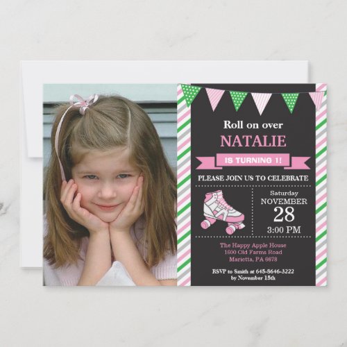 Roller Skating Birthday Invitation Birthday Party