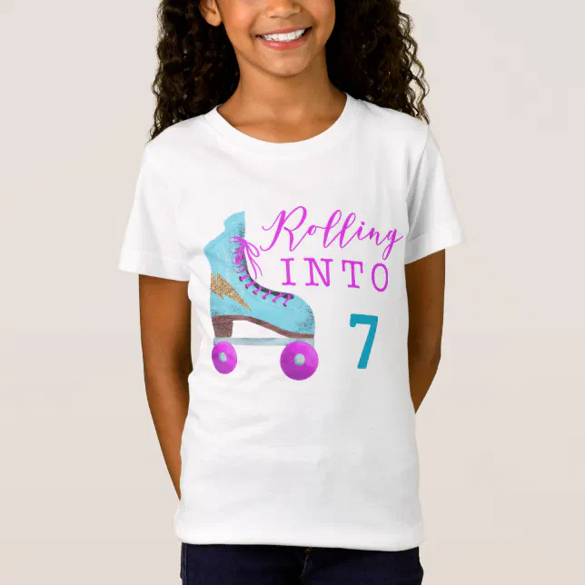 Roller Skating Birthday Party | Any Age T-Shirt | Zazzle